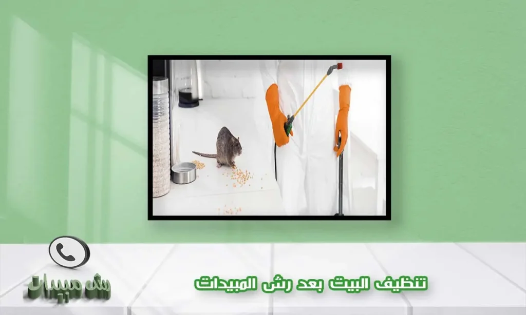 تنظيف البيت بعد رش المبيدات