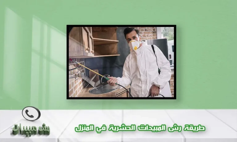 طريقة رش المبيدات الحشرية في المنزل